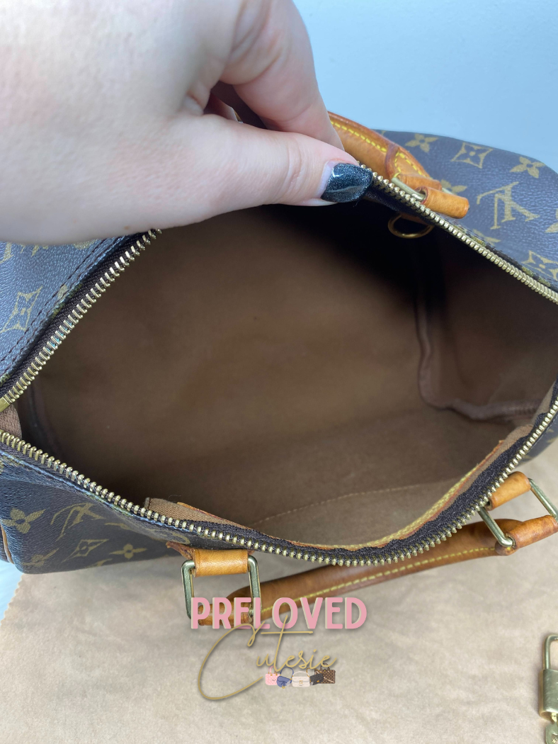 Louis Vuitton Speedy 30cm with Lock and Key