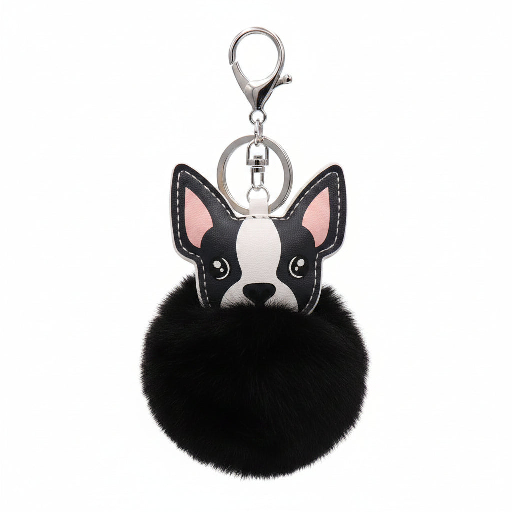 French Bulldog Pom Pom | Bag Charm & Keychain Accessory