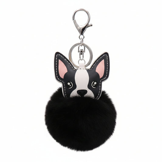 French Bulldog Pom Pom | Bag Charm & Keychain Accessory