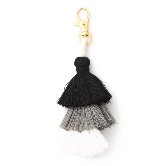 Multicolor Layered Tassel | Bag Charm & Keychain Accessory