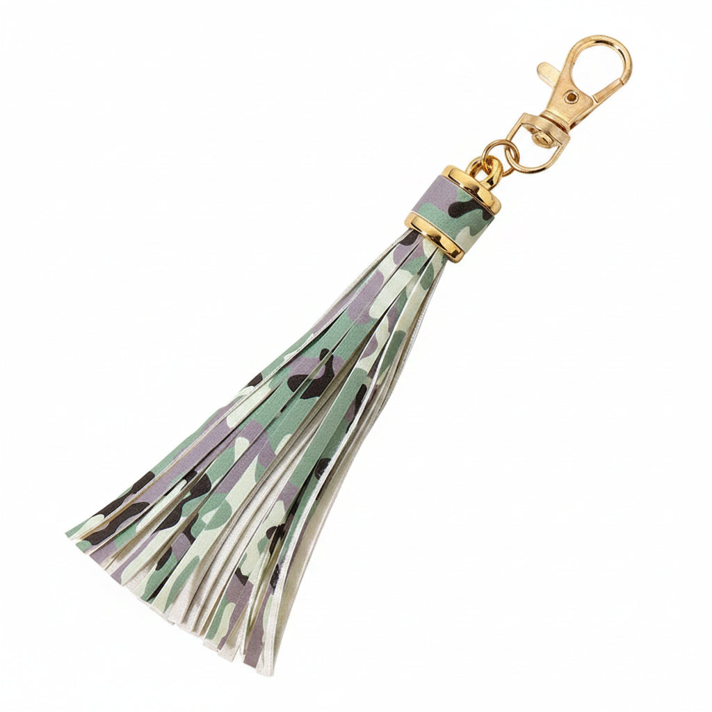 Cutesie Printed & Metallic Tassel | Bag Charm & Keychain Accessory