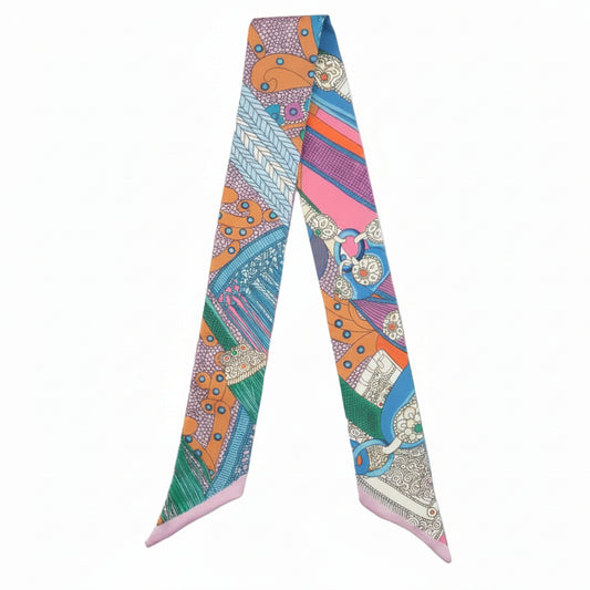 Celestial & Equestrian Twilly Scarf | Bandeau, Purse Handle Wrap & Bag Accessory