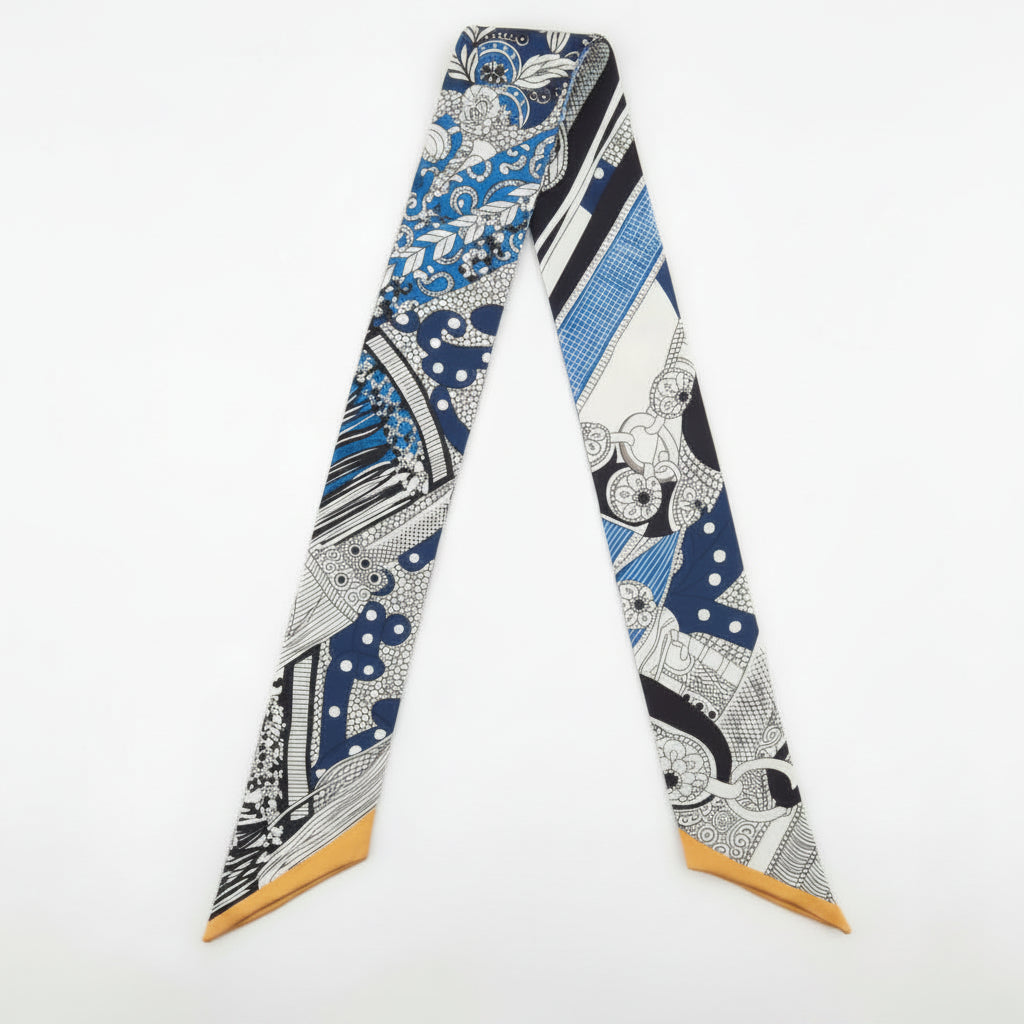Celestial & Equestrian Twilly Scarf | Bandeau, Purse Handle Wrap & Bag Accessory