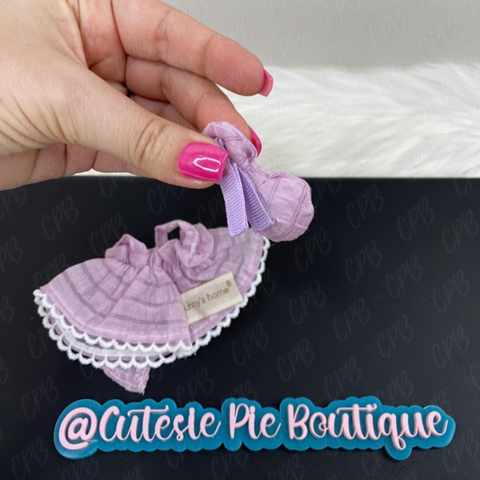 17cm Monster Doll Clothing 2PC SET = DRESS + BOW