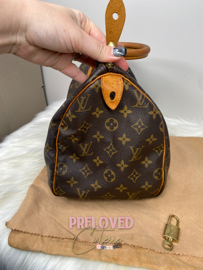 Louis Vuitton Speedy 30cm with Lock and Key