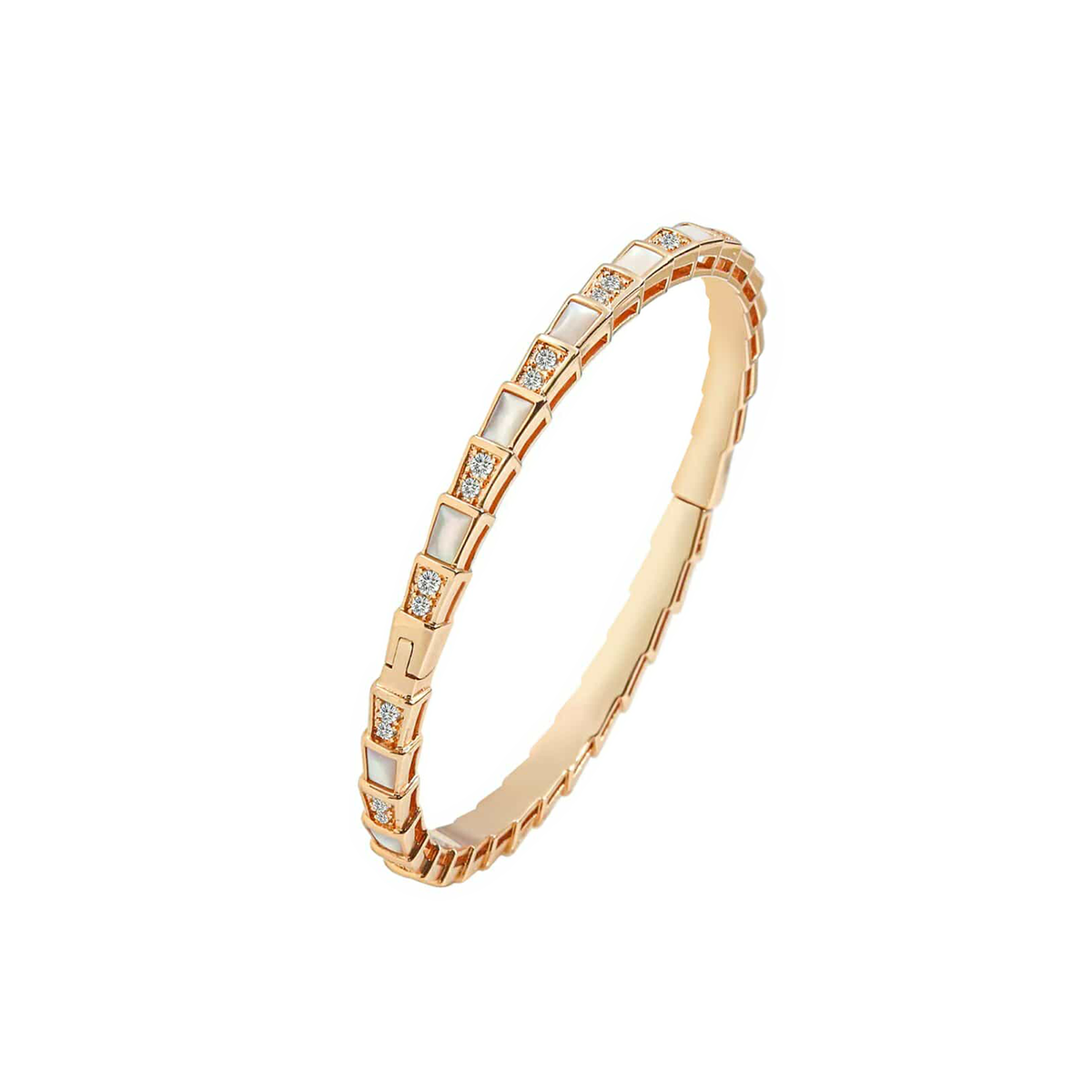 Tapered Scale Bangle | Premium Gold Plated