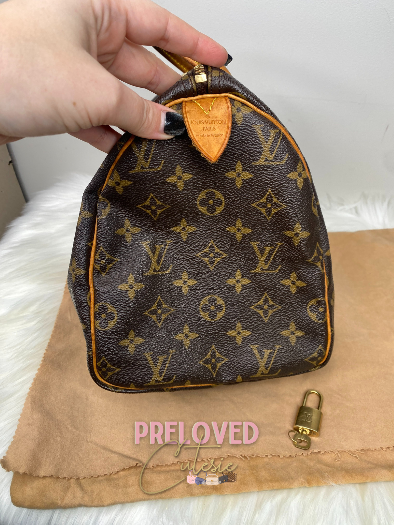 Louis Vuitton Speedy 30cm with Lock and Key