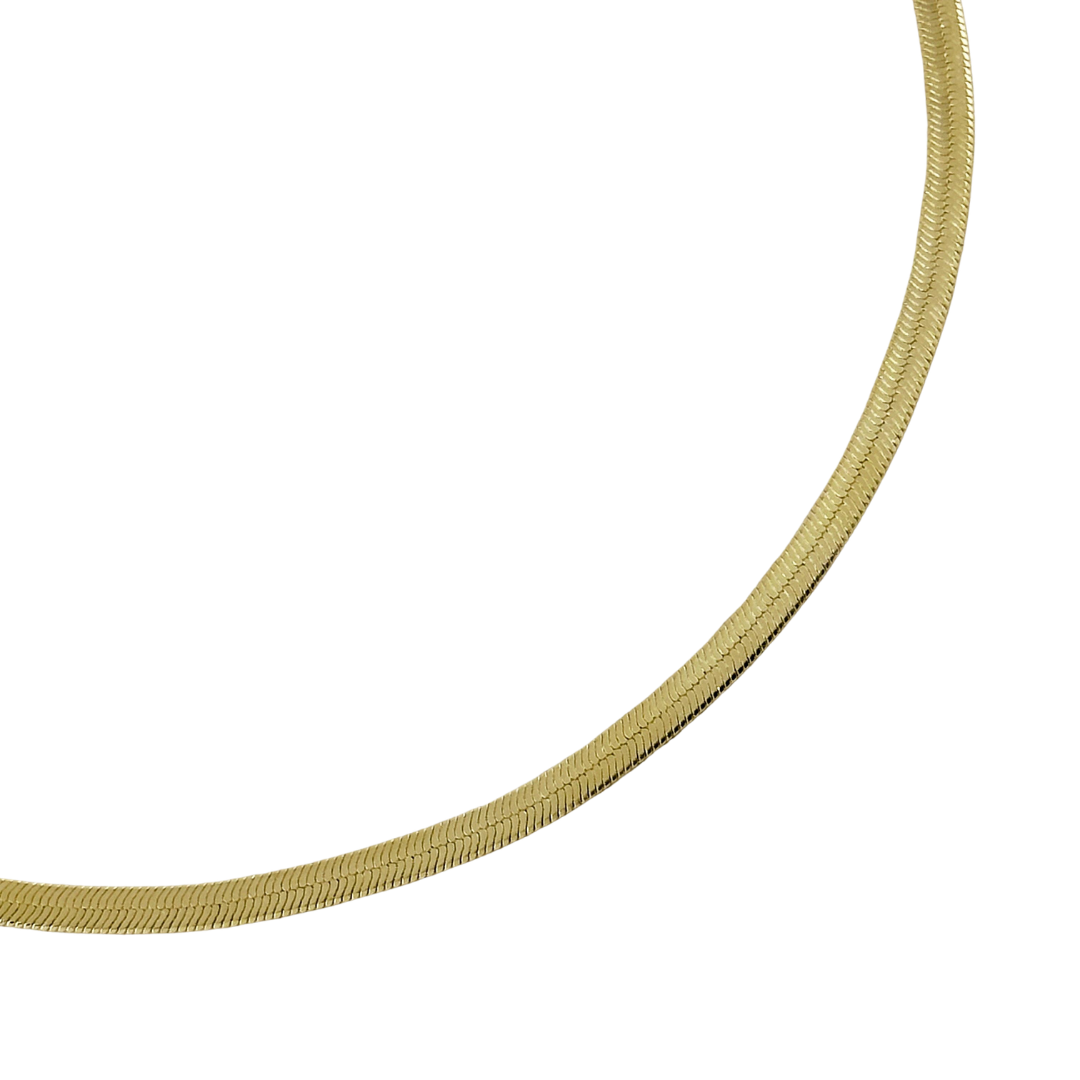 Herringbone Chain Necklace | 3MM | 18K Gold-Filled