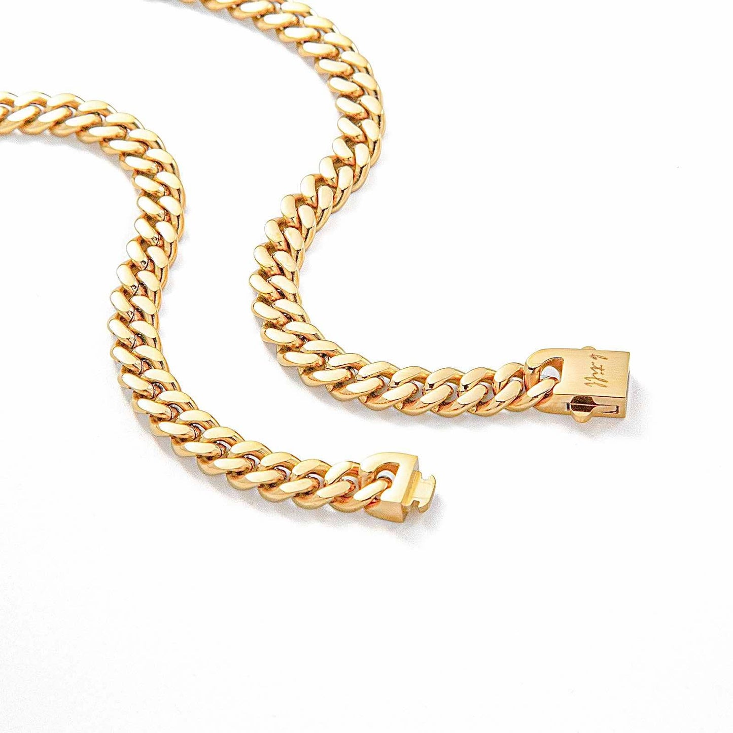 Premium Stainless Steel | 8MM Cuban Link Necklace | Gold