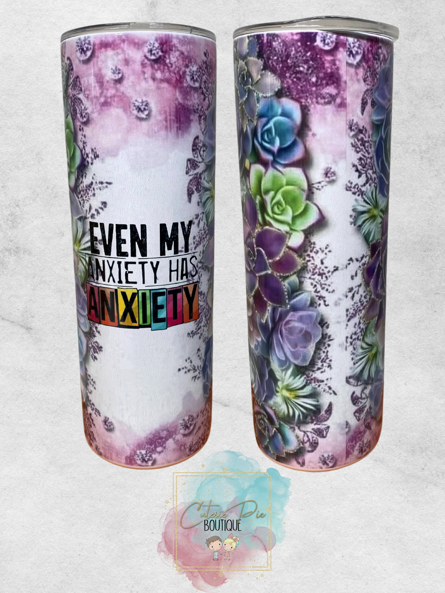 20 oz Stainless Tumbler Cup - comes w/ Straw!