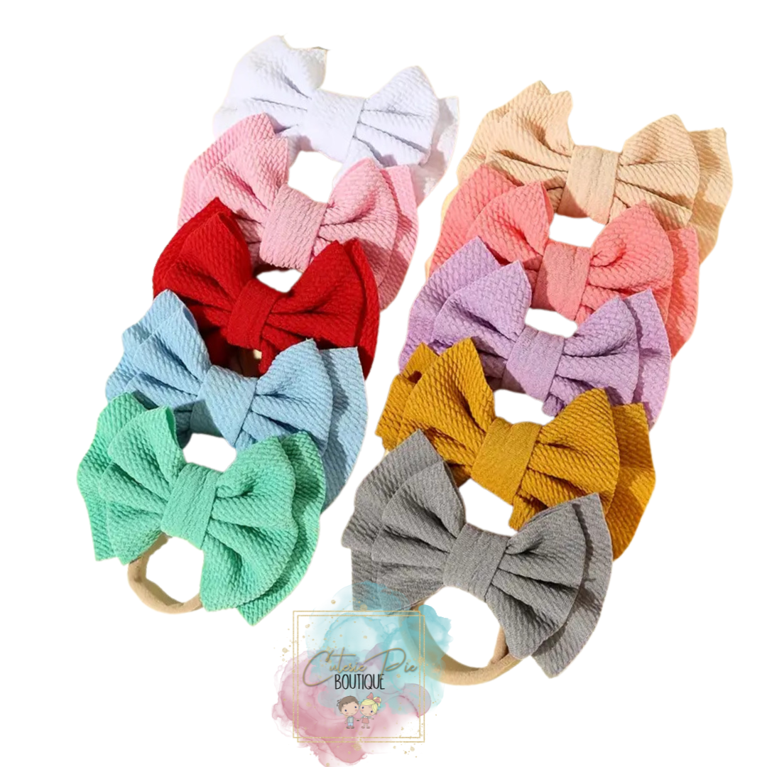Layered Fabric Bow Headband