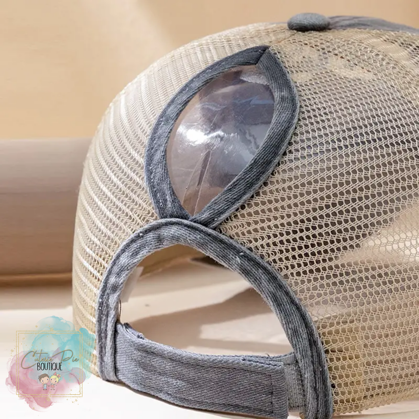 Hot Mess - Adult Baseball Cap / Up-do Hat / Ponytail Cap
