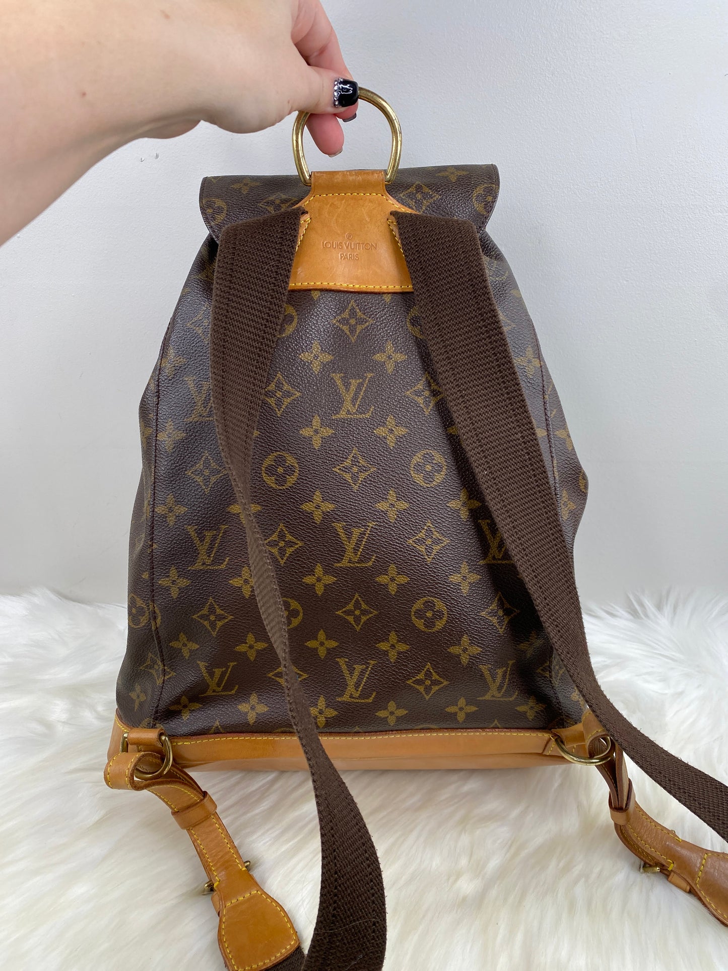 Louis Vuitton Montsouris GM Backpack - LV Vintage Pre-Loved Travel Bag
