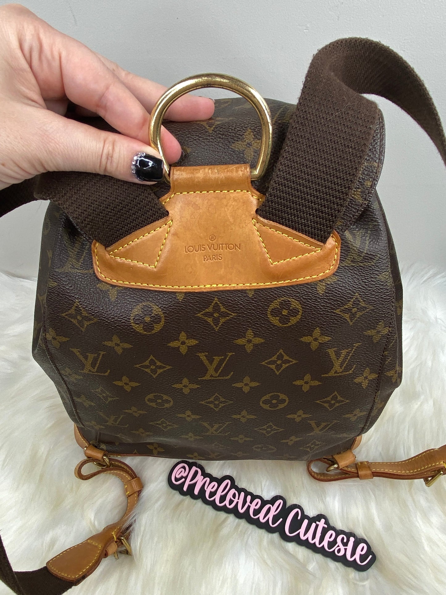 Louis Vuitton Montsouris GM Backpack - LV Vintage Pre-Loved Travel Bag