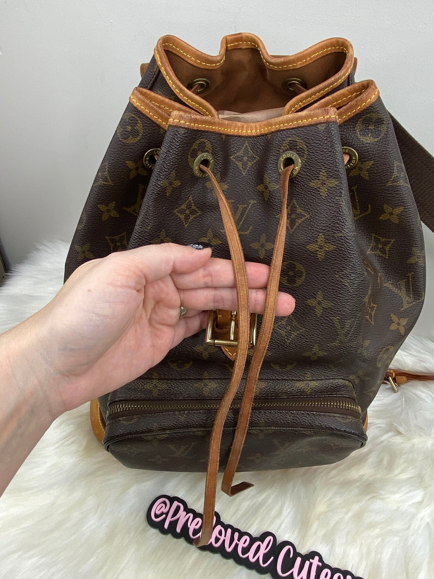 Louis Vuitton Montsouris GM Backpack - LV Vintage Pre-Loved Travel Bag