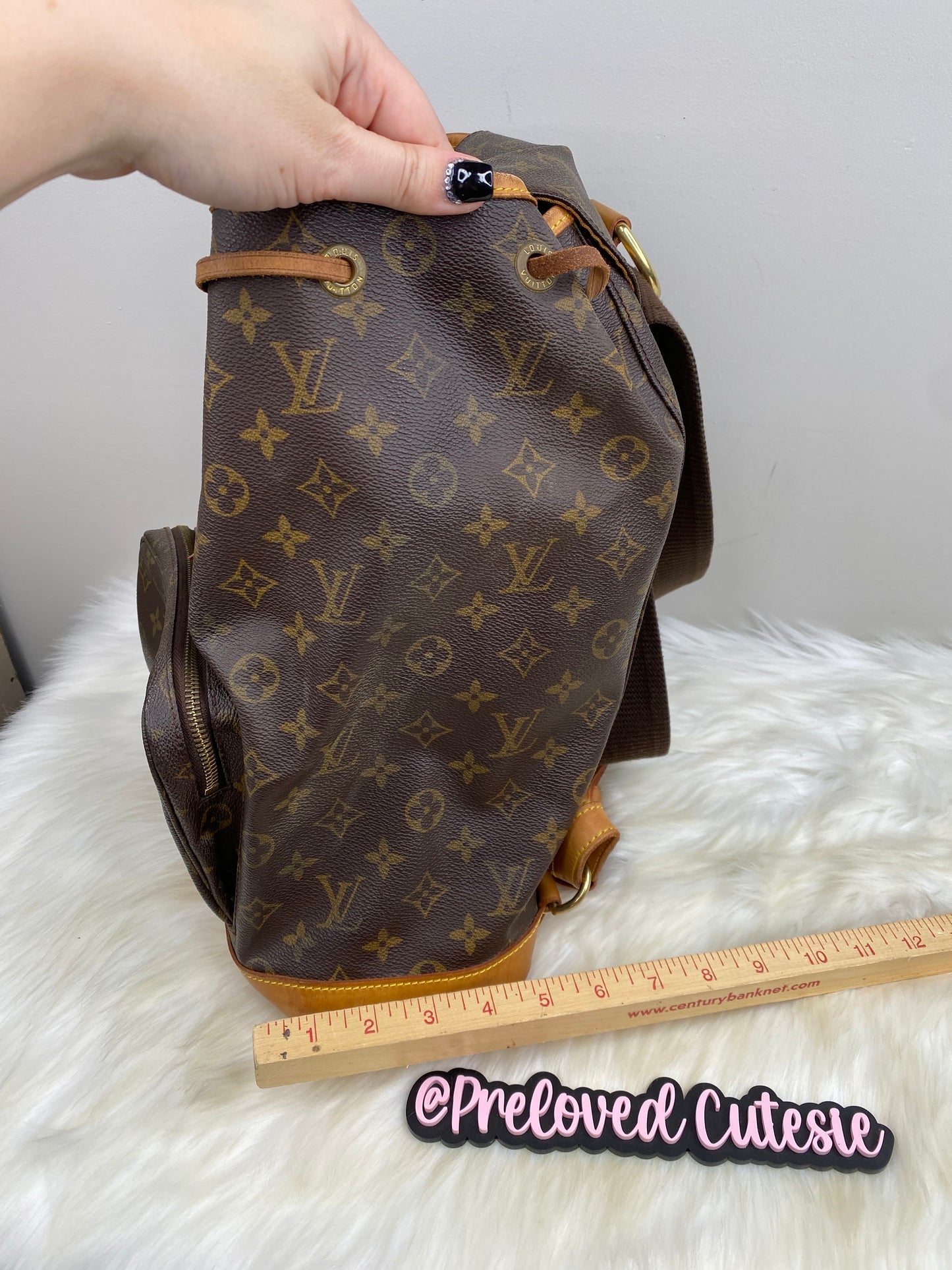 Louis Vuitton Montsouris GM Backpack - LV Vintage Pre-Loved Travel Bag