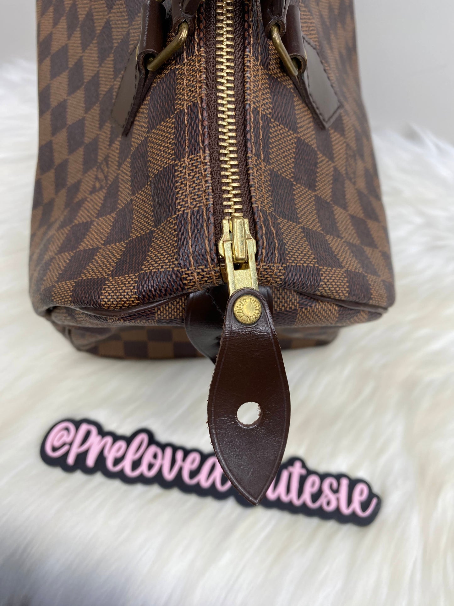 Louis Vuitton Speedy 30 in Damier Ebene / LV Vintage Pre-Loved Handbag