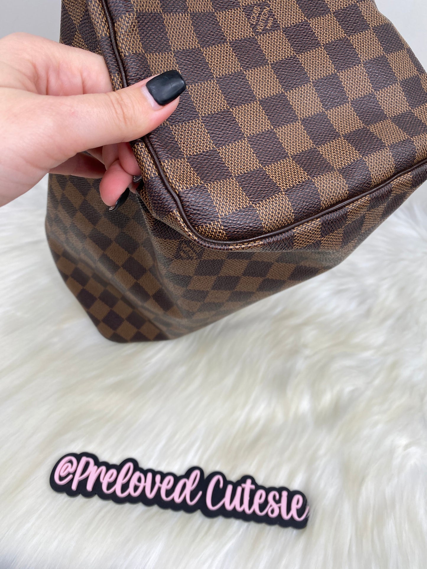 Louis Vuitton Speedy 30 in Damier Ebene / LV Vintage Pre-Loved Handbag