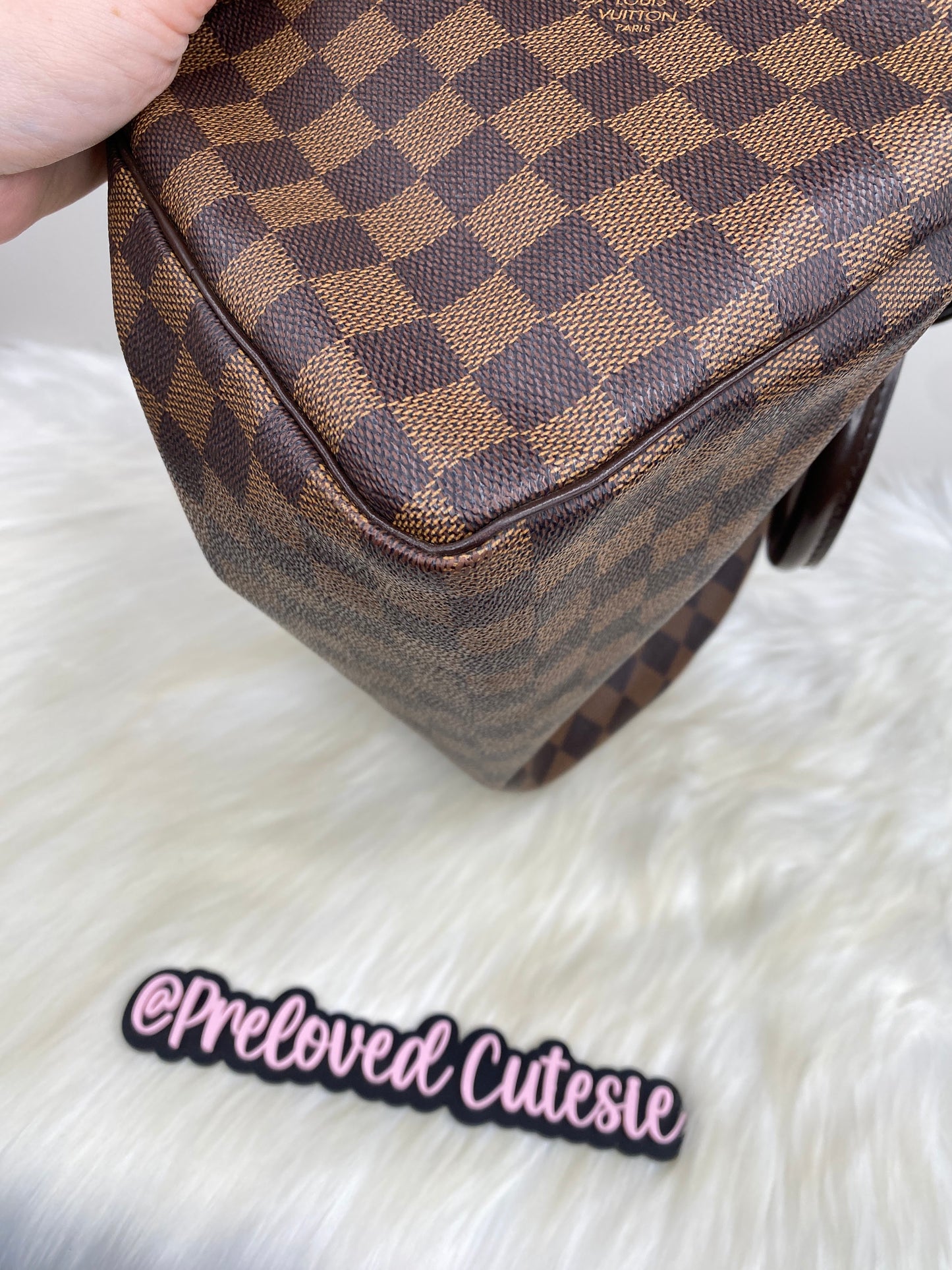 Louis Vuitton Speedy 30 in Damier Ebene / LV Vintage Pre-Loved Handbag