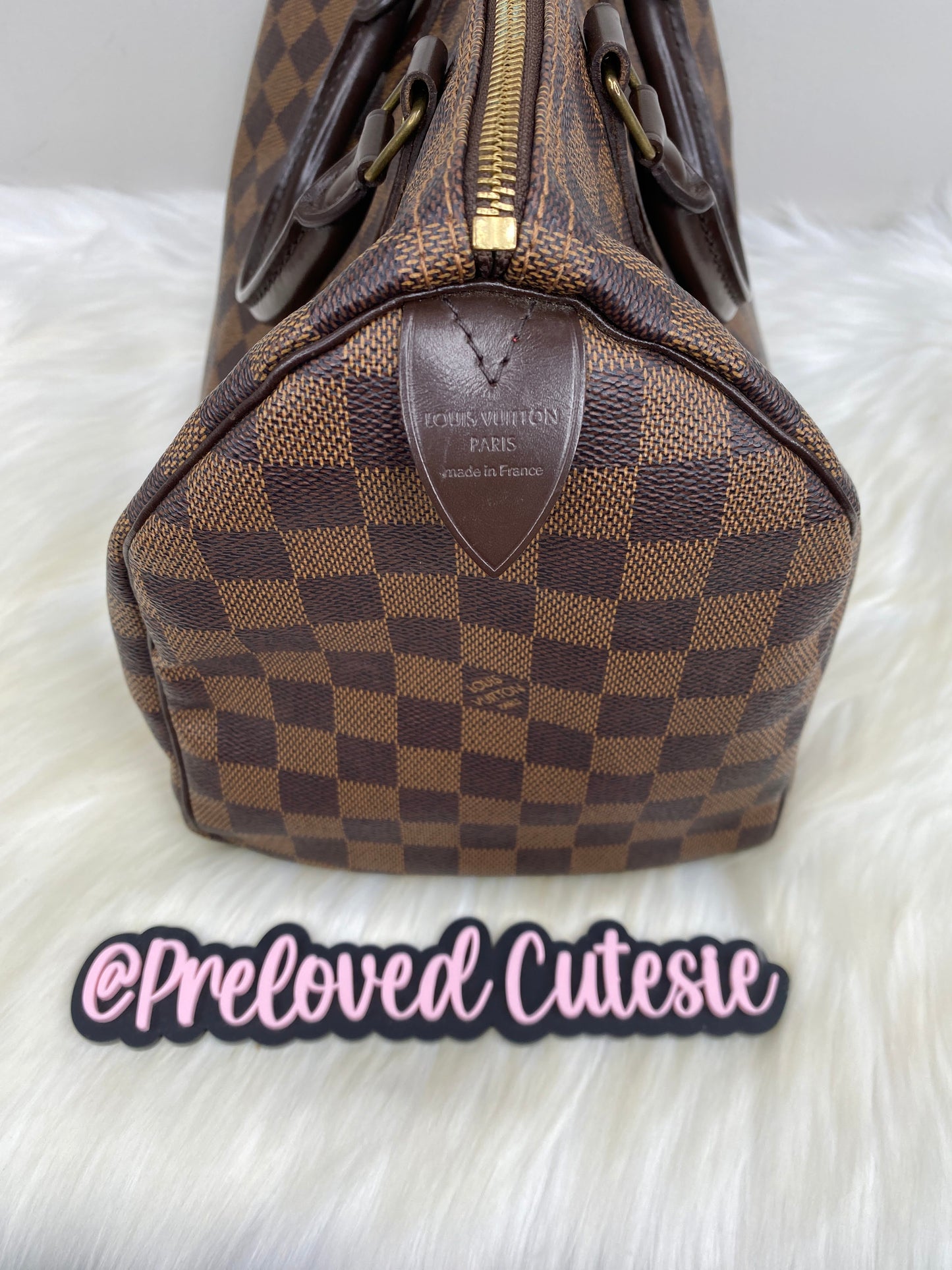 Louis Vuitton Speedy 30 in Damier Ebene / LV Vintage Pre-Loved Handbag