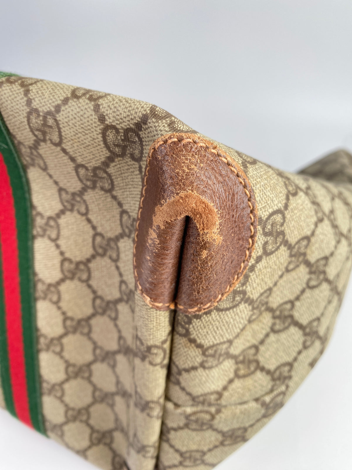 Gucci | Vintage GG Web Large Travel Tote | Coated Canvas
