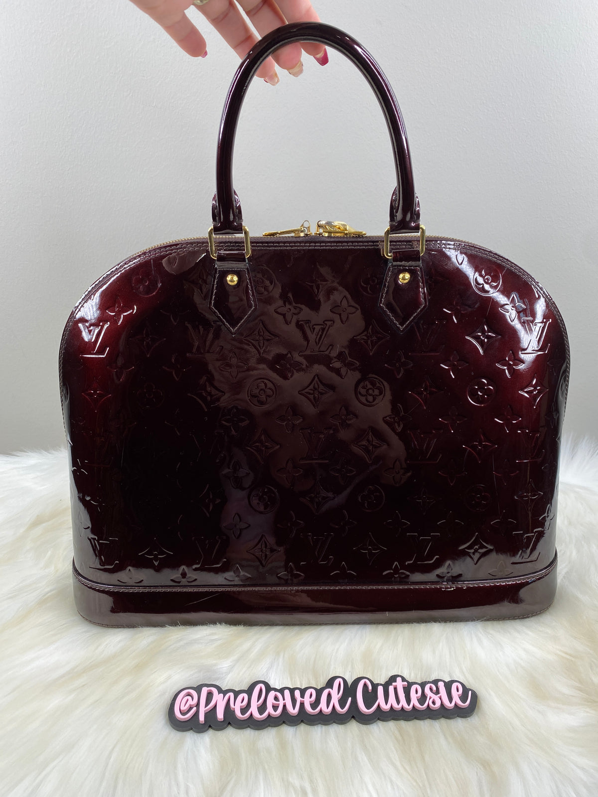Louis Vuitton | Alma GM | Monogram Vernis | Amarante