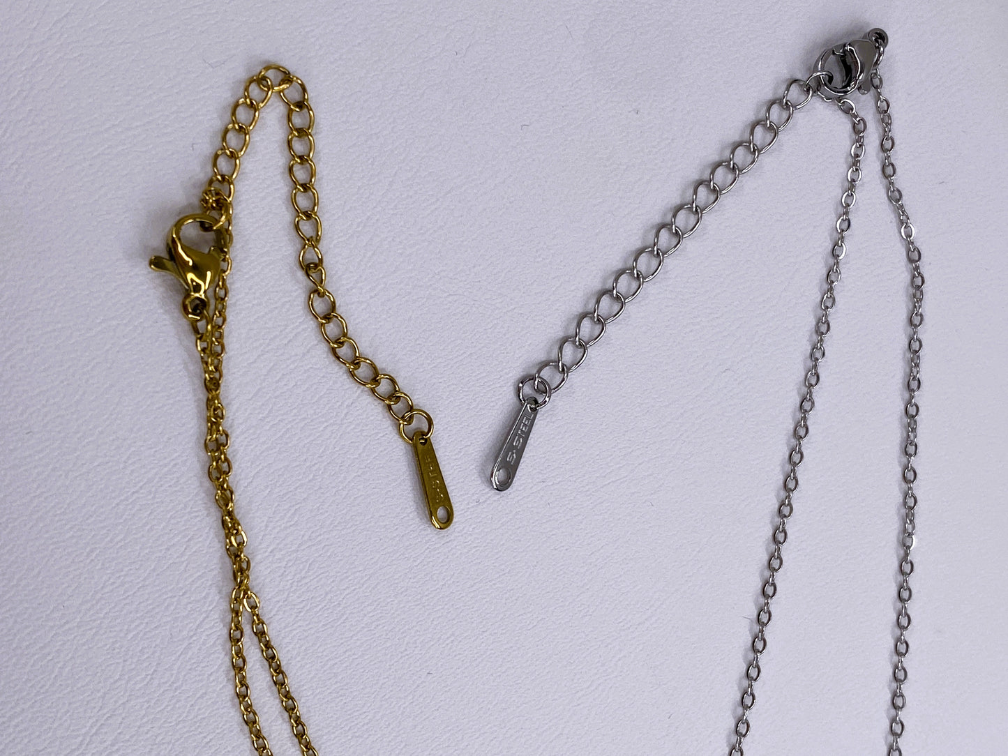 Horseshoe Pave Necklace | 316L Stainless Steel | 18K Gold PVD or Steel