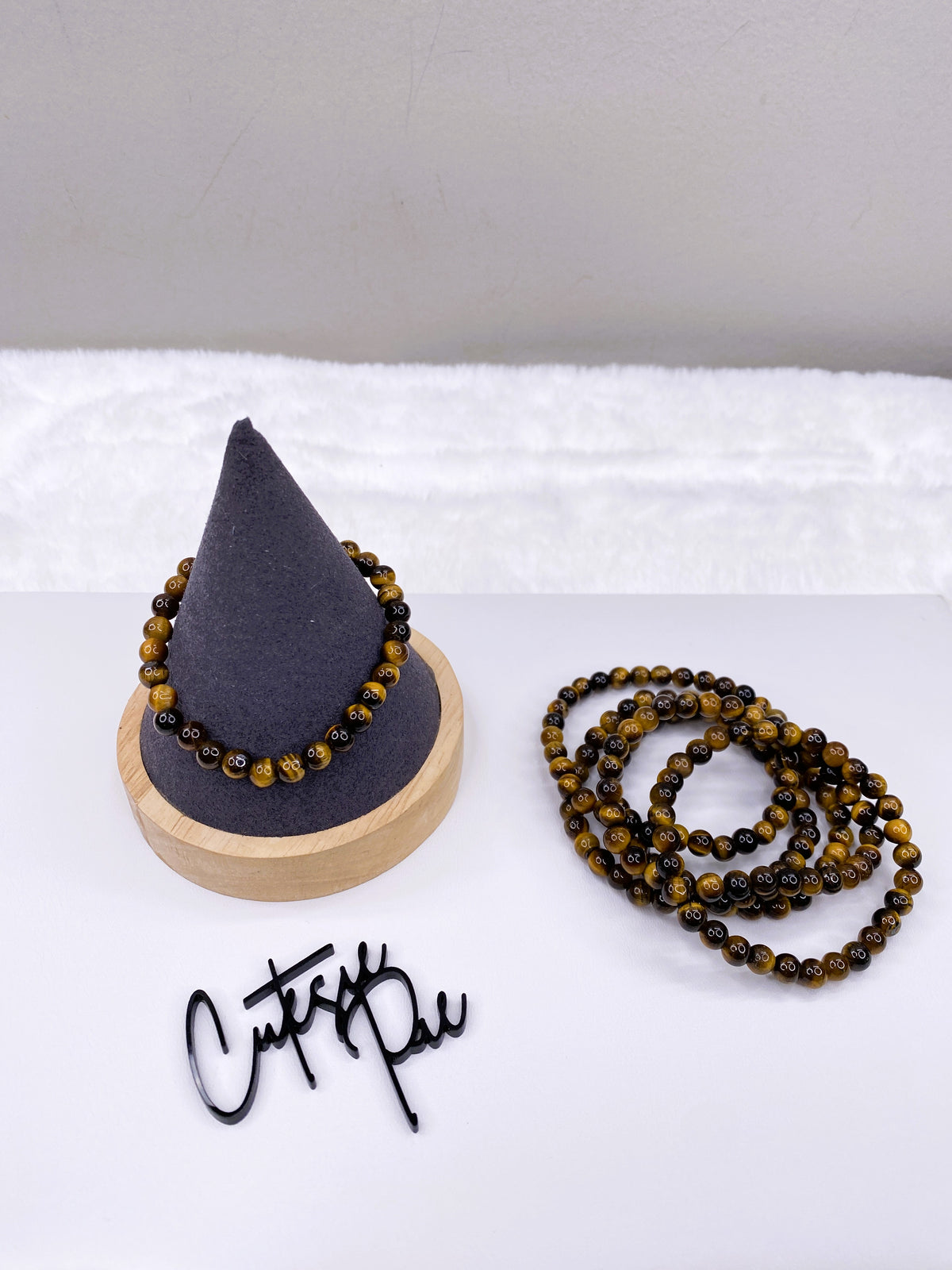 6MM Tiger Eye | Natural Gemstone Stretch Bracelet