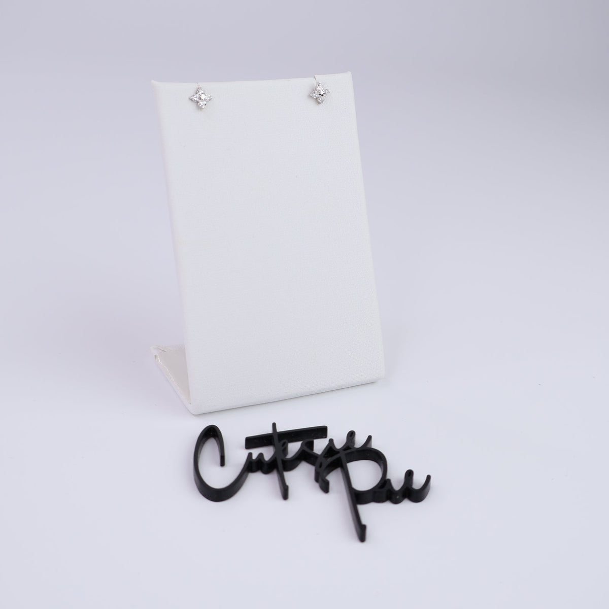 Lab-Grown Diamond Bloom | Flower Stud Earrings | 5MM | Rhodium-Plated Sterling Silver | Certificate Included
