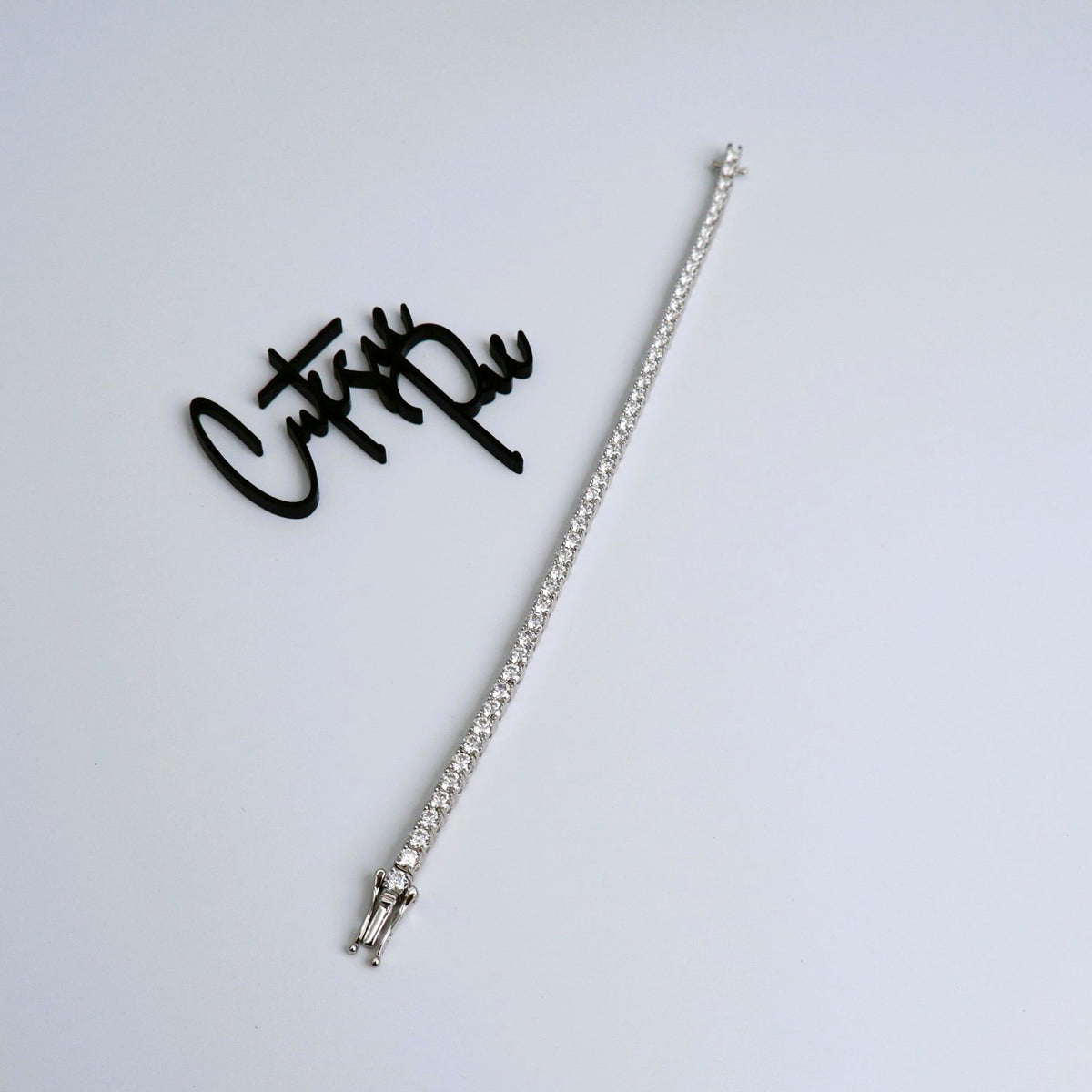 Moissanite Tennis Bracelet | 3MM | 950 Platinum-Plated Sterling Silver | Certificate Included