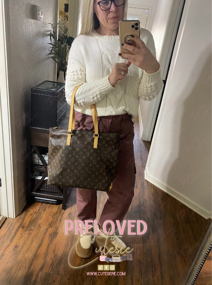 Louis Vuitton Cabas Mezzo in Monogram Canvas / LV Vintage Pre-Loved Handbag