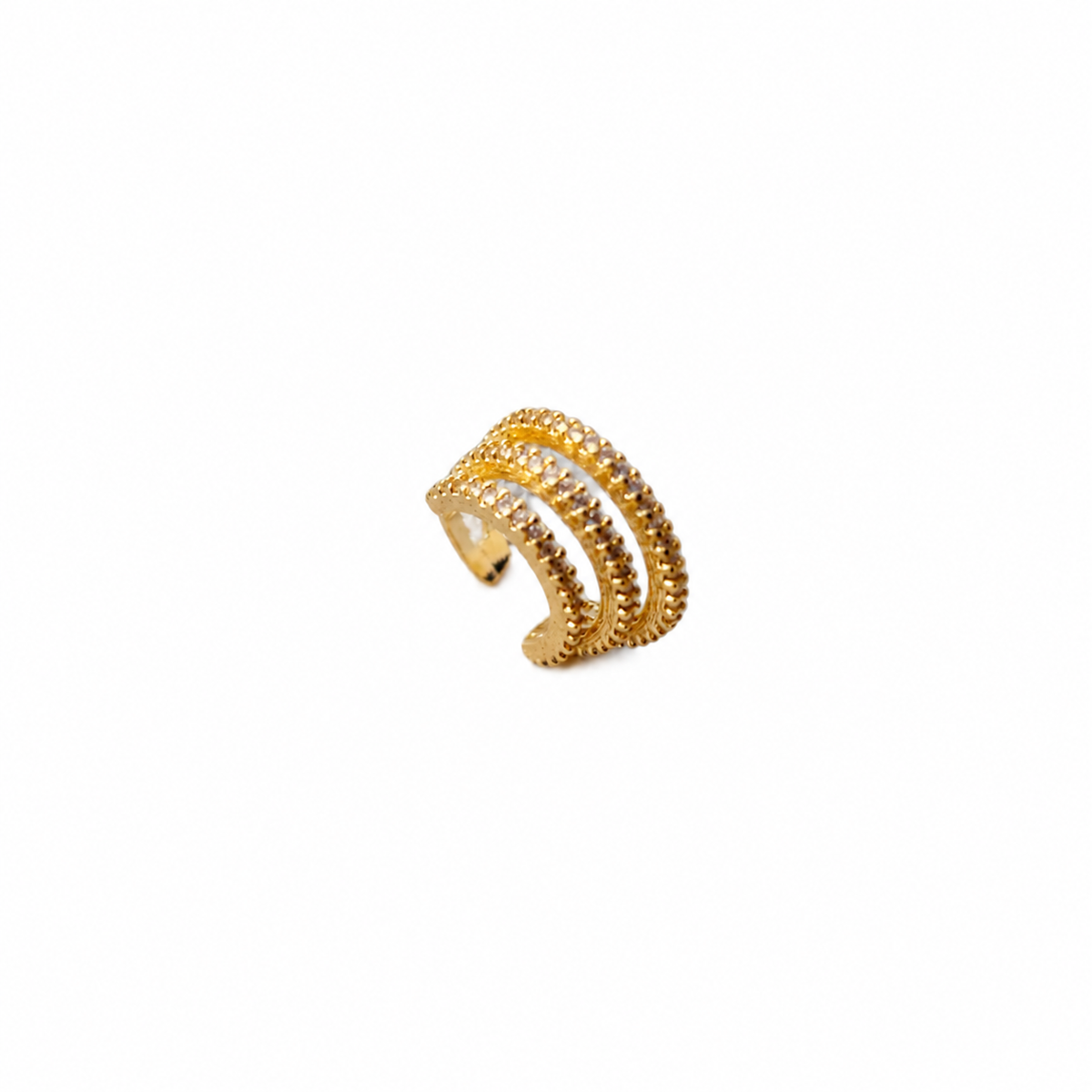 CZ Triple-Layer Ear Cuff | 16.5MM | 18K Gold-Filled