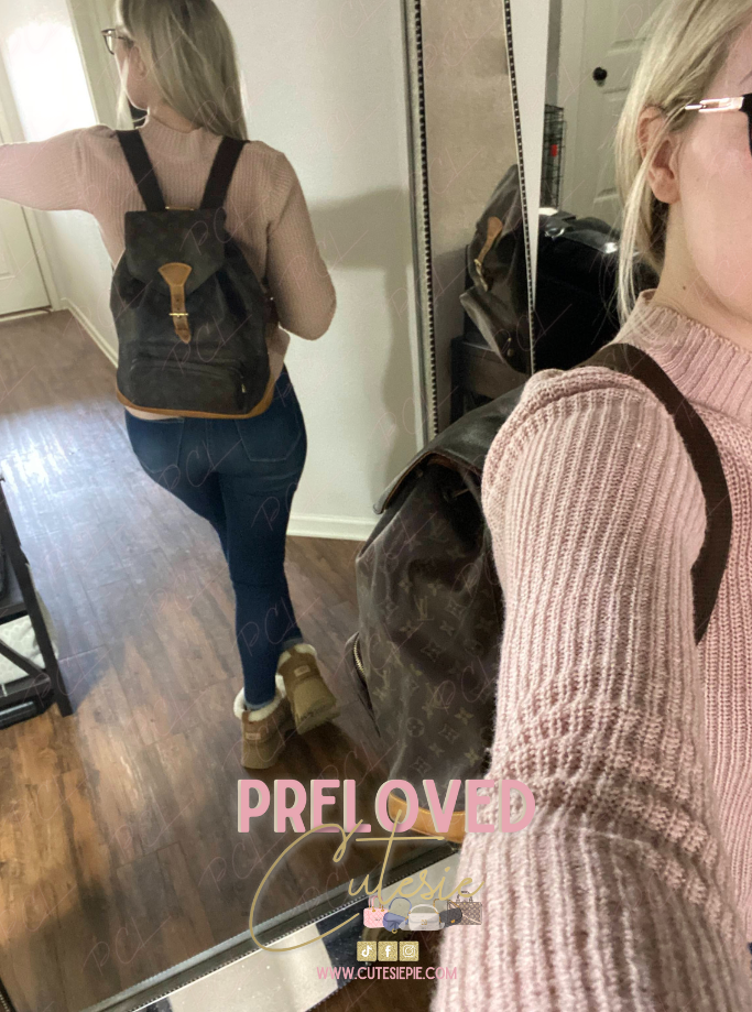 Louis Vuitton Montsouris GM Backpack - LV Vintage Pre-Loved Travel Bag