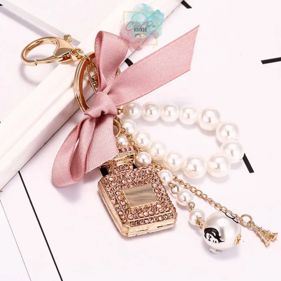 Bag Charm / Keychain / Handbag Accessories - Perfume & Pearls
