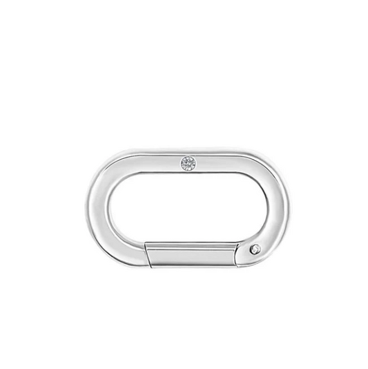 Premium Stainless Steel | 13MM Paperclip Extender Carabiner Clasp | Black, Gold & Steel