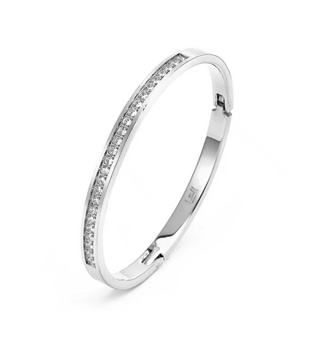 PREMIUM STAINLESS STEEL - BRACELET - PAVE 25 BANGLE