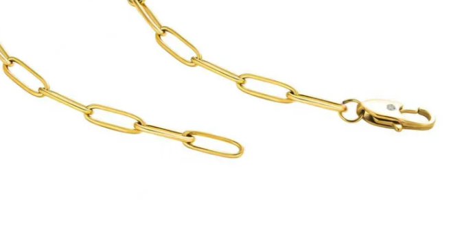 Paperclip Bracelet | 4MM | 18K Gold PVD | Premium 316L Stainless Steel
