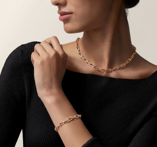 Horseshoe Link Bracelet | Gold, Rose Gold or Steel | Premium 316L Stainless Steel
