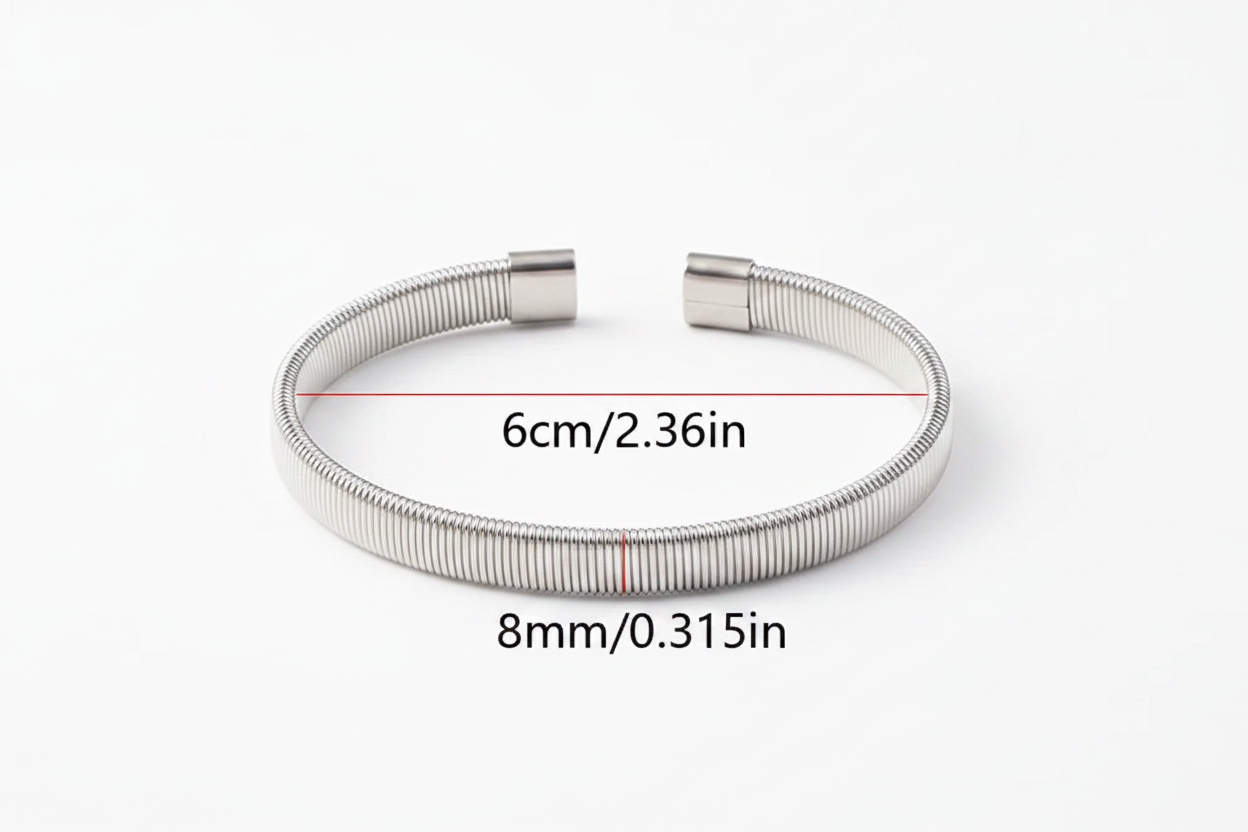 Snake Chain Cuff Bracelet | 18K Gold PVD or Steel | 304 Stainless Steel