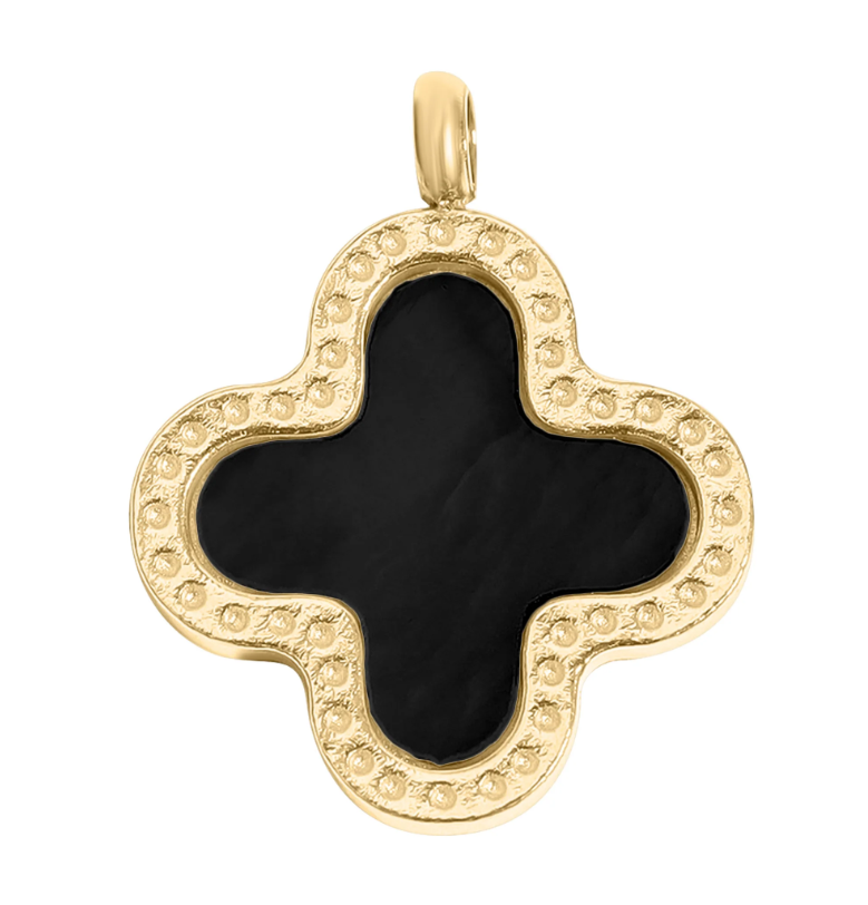 Clover Charm | 13MM | 18K Gold PVD | 316L Stainless Steel