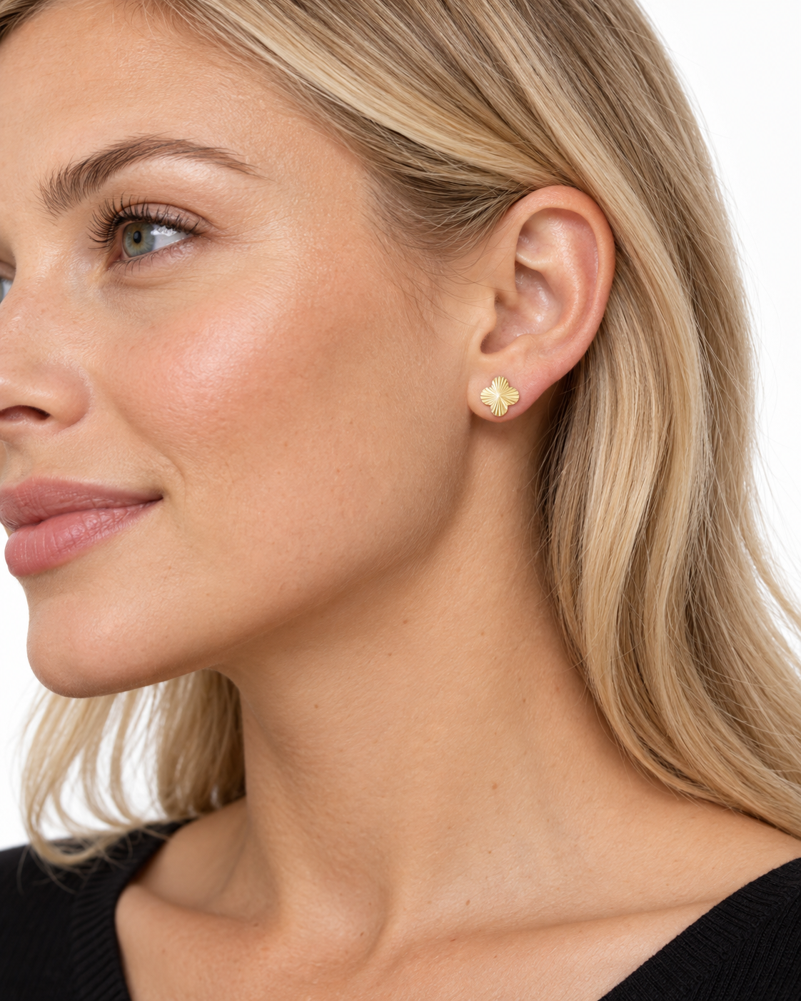 Clover Starburst Earring | 18K Gold PVD or Steel | 316L Stainless Steel