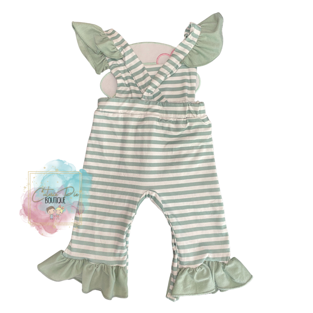 Scarecrow Applique Romper - Fall Outfit