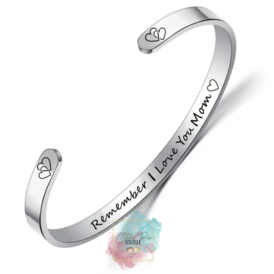 STAINLESS STEEL - MOTIVATIONAL SAYING CUFF BRACELET