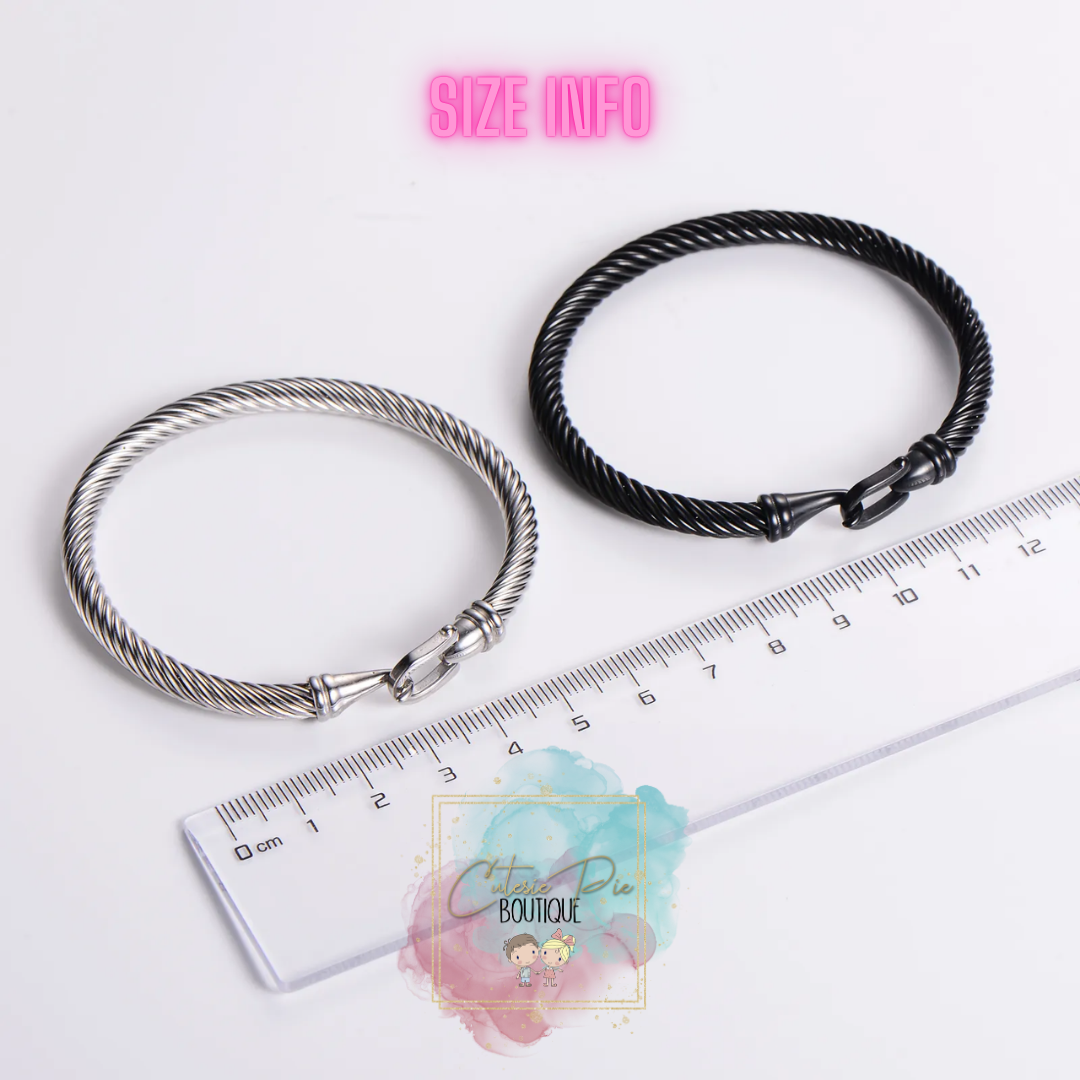 STAINLESS JEWELRY - Buckle Cable Bracelet