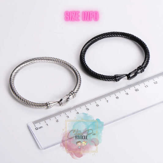 STAINLESS JEWELRY - Buckle Cable Bracelet