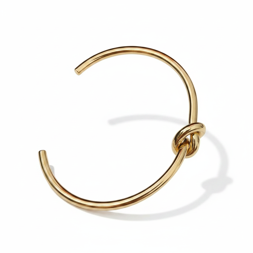 Knot Cuff Bracelet | 18K Gold PVD or Steel | 304 Stainless Steel