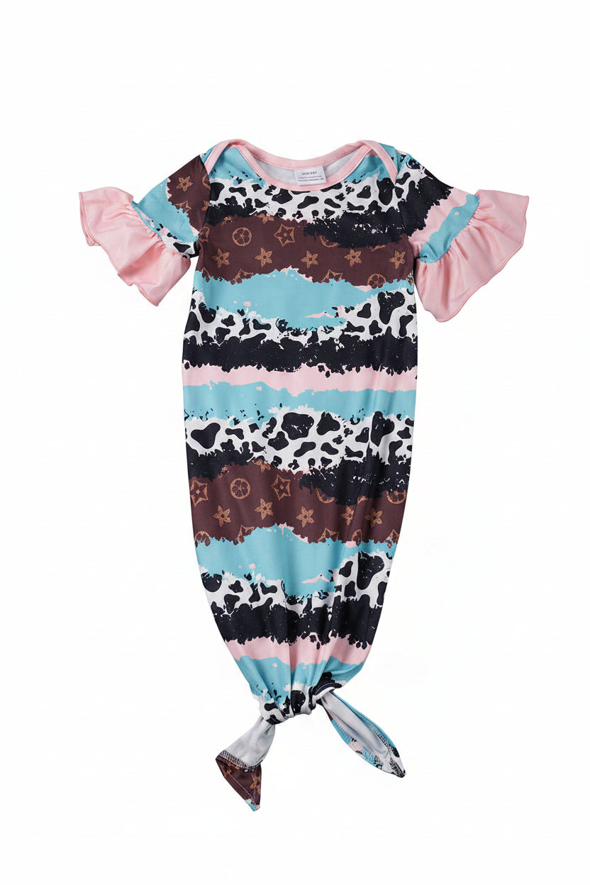 Sweet Snuggles | Ruffle Sleeve Baby Gown