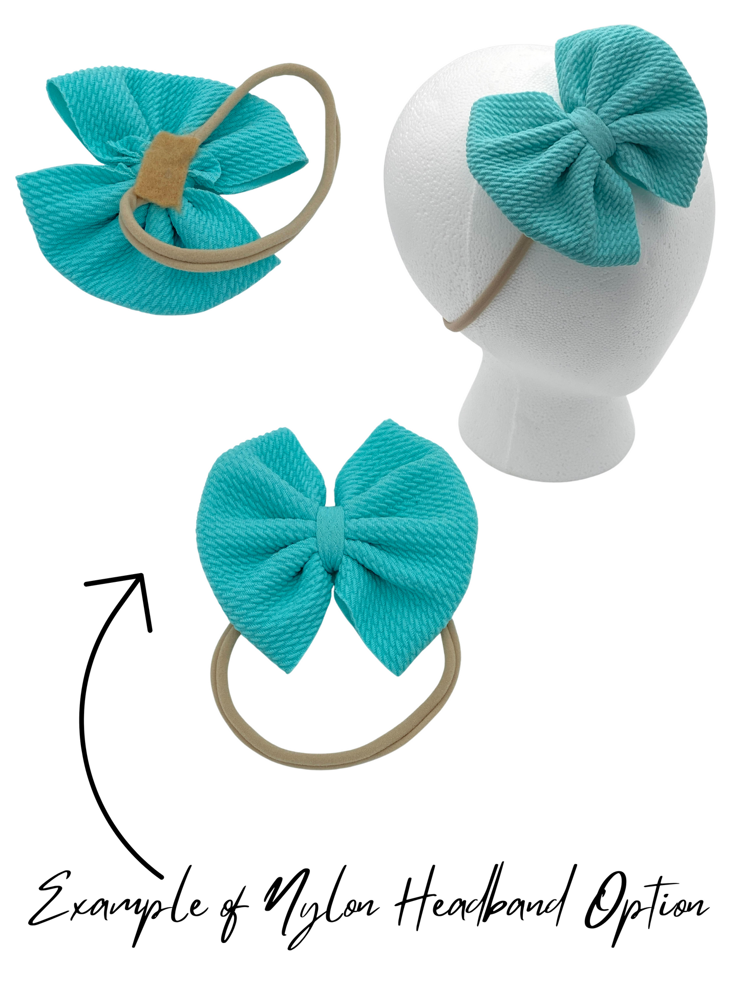 4" Cutesie Fabric Hair Bow - MARDI GRAS