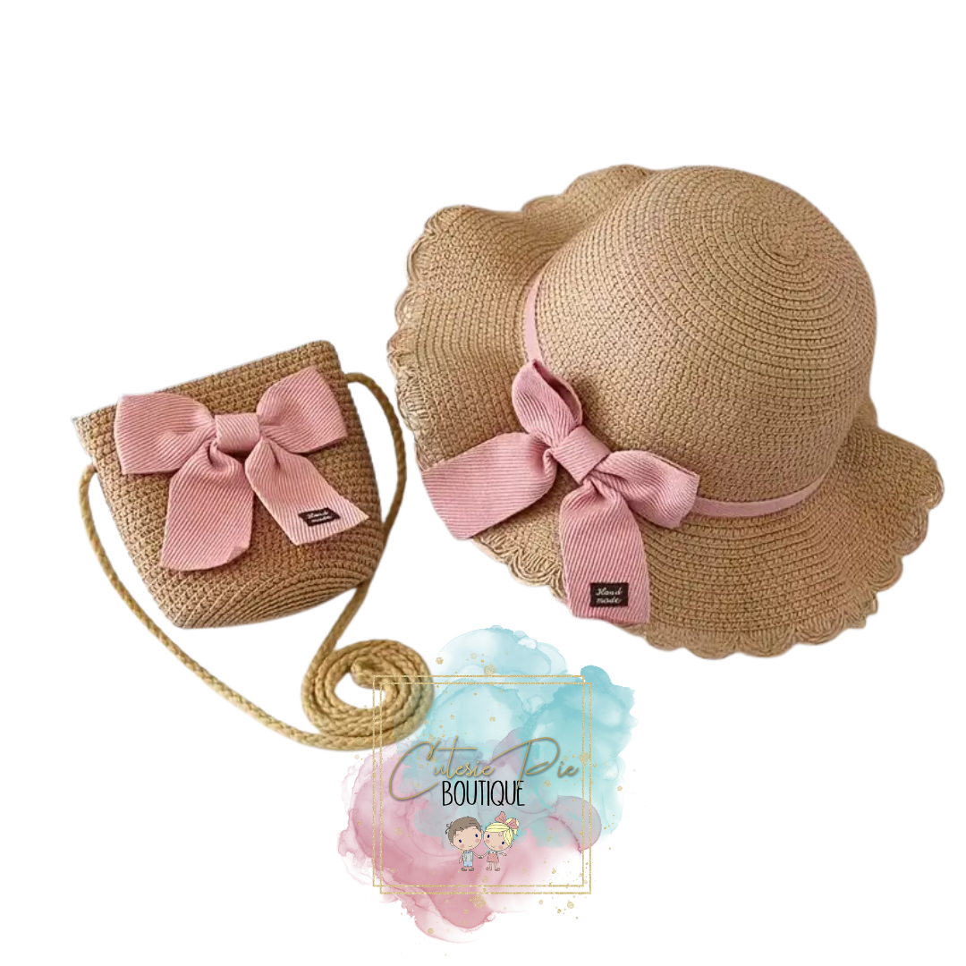 Gils Straw Hat and Handbag SET