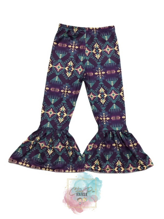 Girls Aztec Bell Bottoms